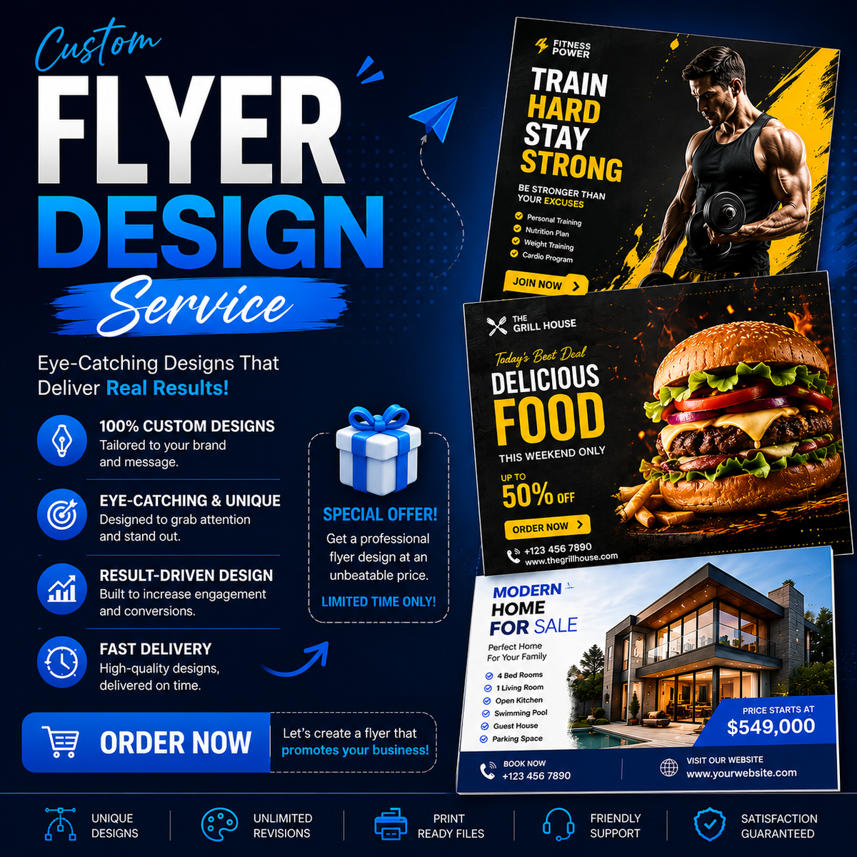Custom Flyer Design Service