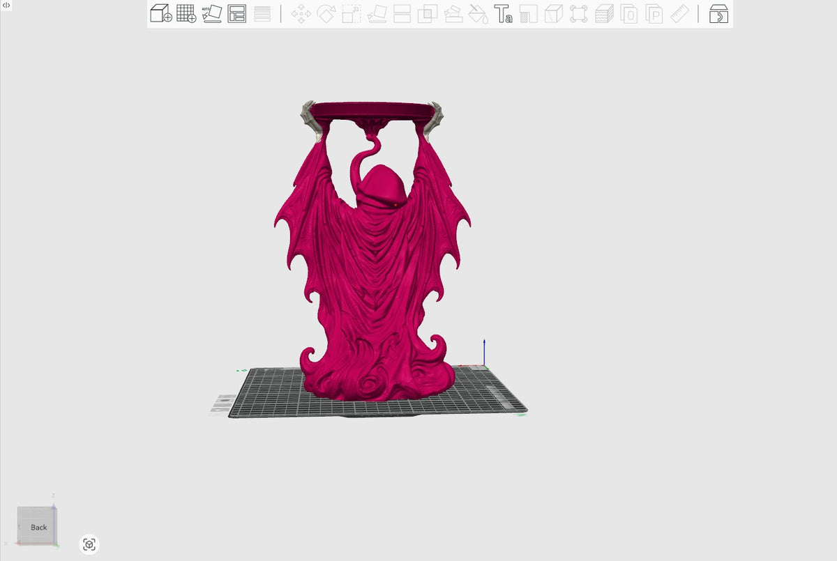 Halloween Gothic Grim Reaper Candle Holder STL