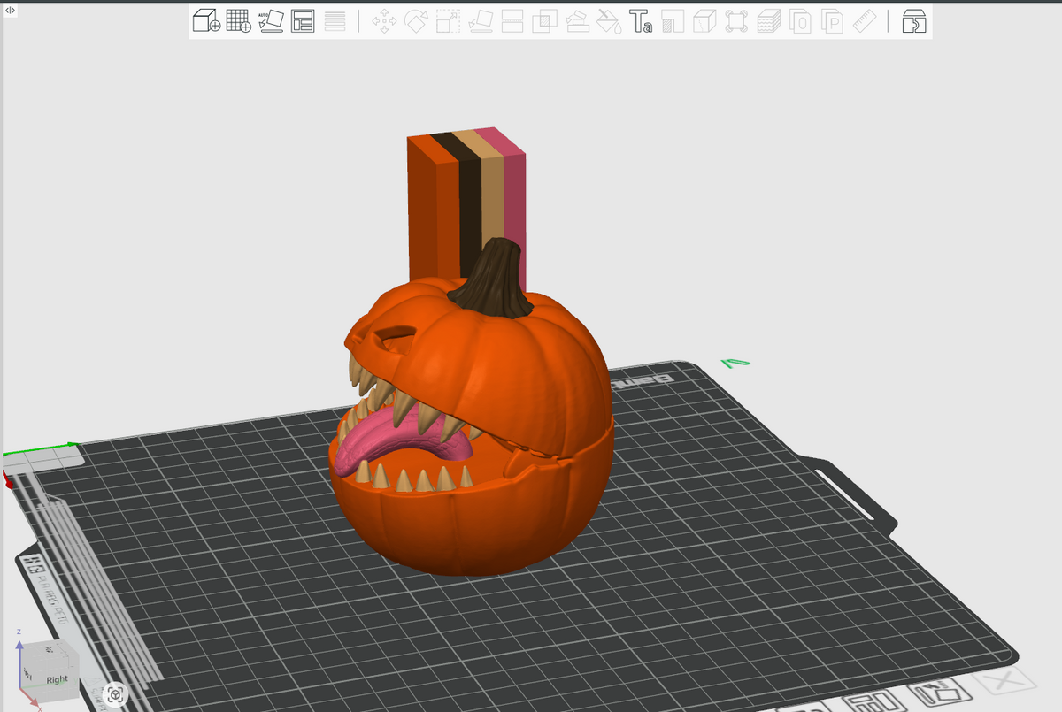 Halloween Pumpkin Candy Box STL