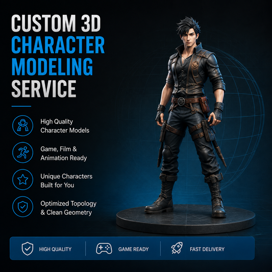 Custom 3D Character Modeling Service