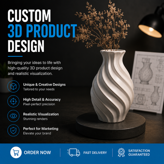 Custom 3D Product Design & Visualization