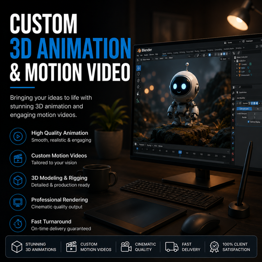 Custom 3D Animation & Motion Video