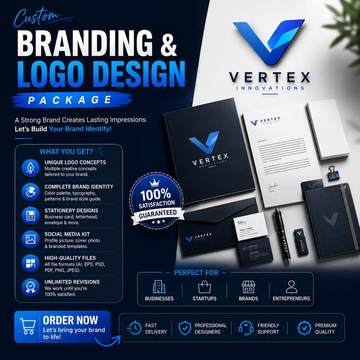 Custom Branding & Logo Design Package