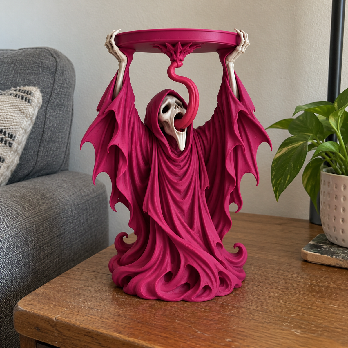 Halloween Gothic Grim Reaper Candle Holder STL