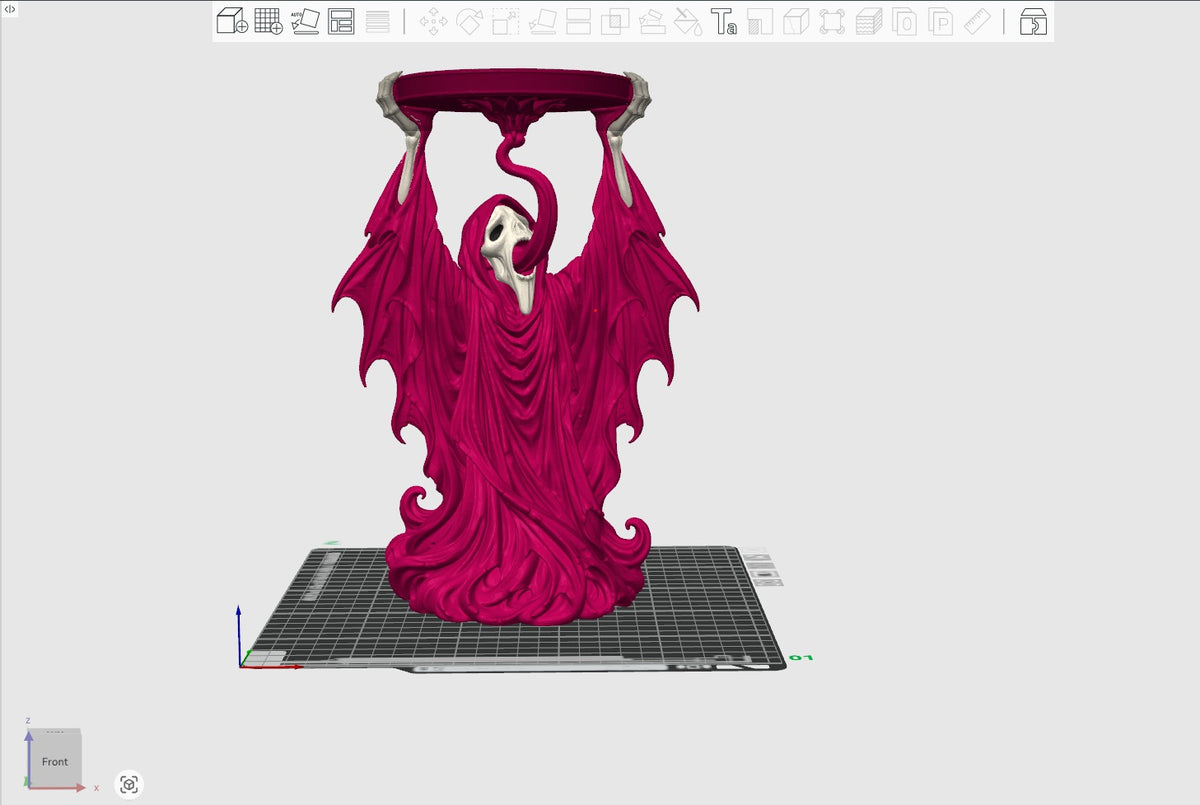 Halloween Gothic Grim Reaper Candle Holder STL