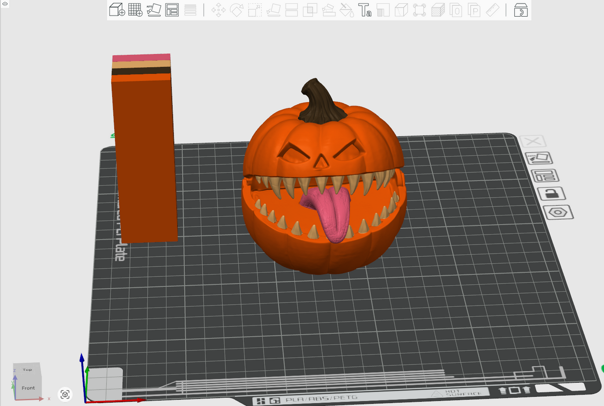 Halloween Pumpkin Candy Box STL